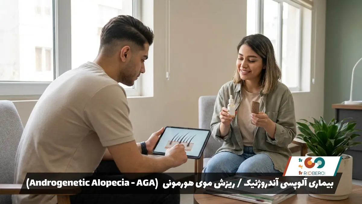 بیماری آلوپسی آندروژنیک / ریزش موی هورمونی (Androgenetic Alopecia – AGA)